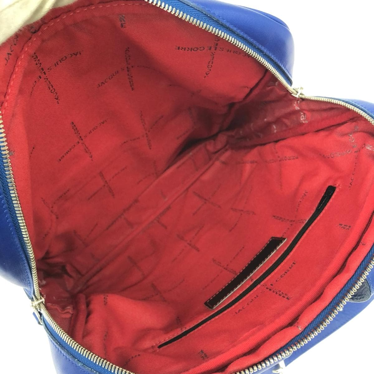 JACQUES LE CORRE Body Bag Leather Blue Men's 5