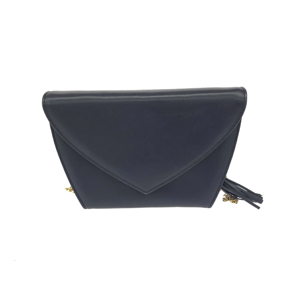 Artelavoro Alteravolo Alteravolo/Chain Clutch Shoulder Bag Tassel/Leather Navy Ladies