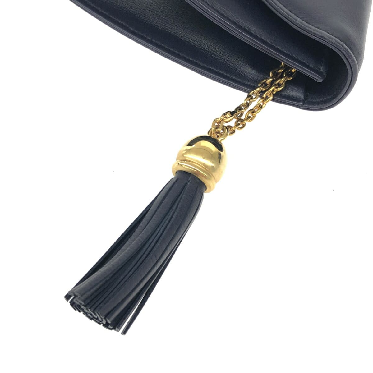 Artelavoro Alteravolo Alteravolo/Chain Clutch Shoulder Bag Tassel/Leather Navy Ladies 7