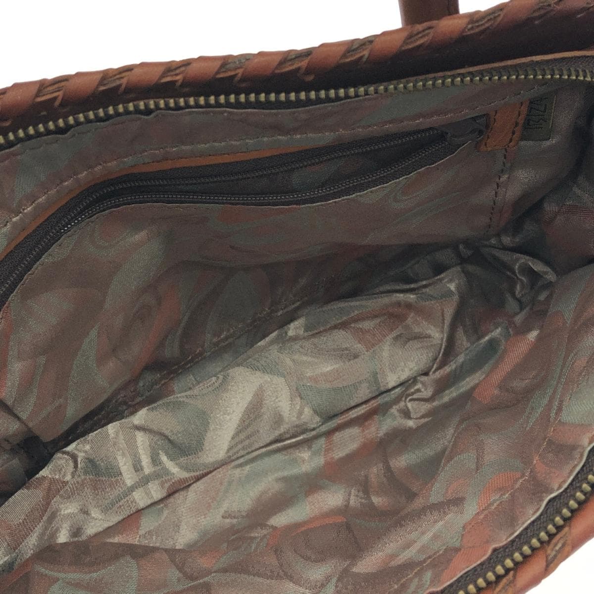 IBIZA Ibiza Tote Bag Patchwork/Leather Brown Ladies 4