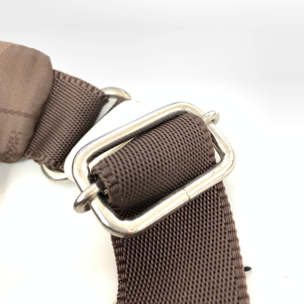 HIROKO KOSHINO Hiroko Koshino Sports/Shoulder Bag in excellent condition, logo/nylon, brown, ladies 10