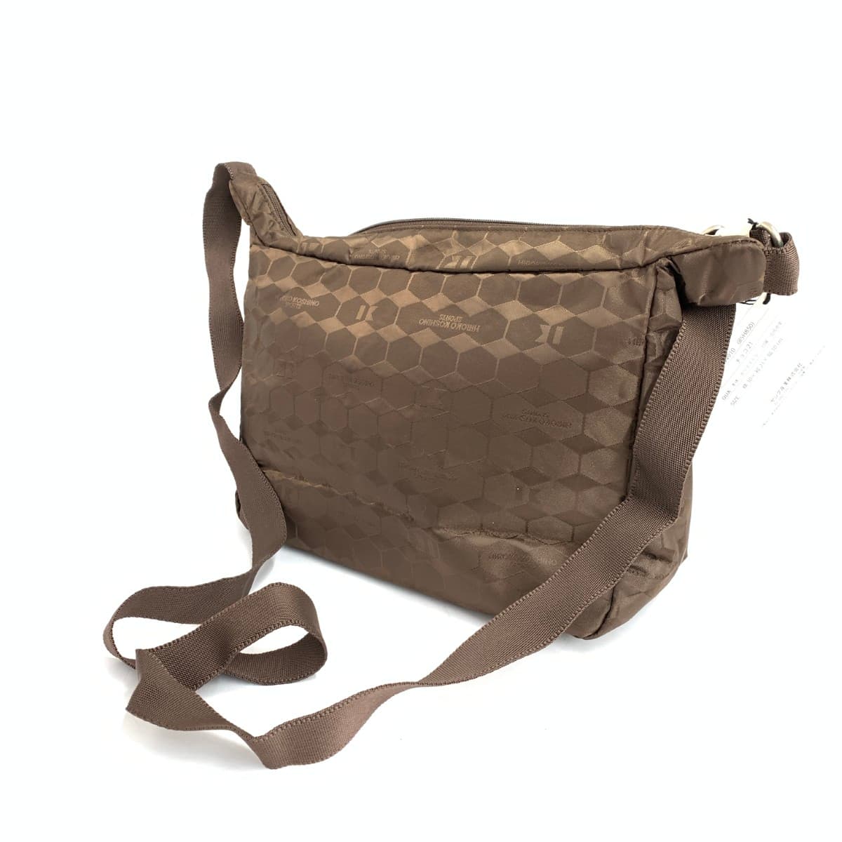 HIROKO KOSHINO Hiroko Koshino Sports/Shoulder Bag in excellent condition, logo/nylon, brown, ladies 3