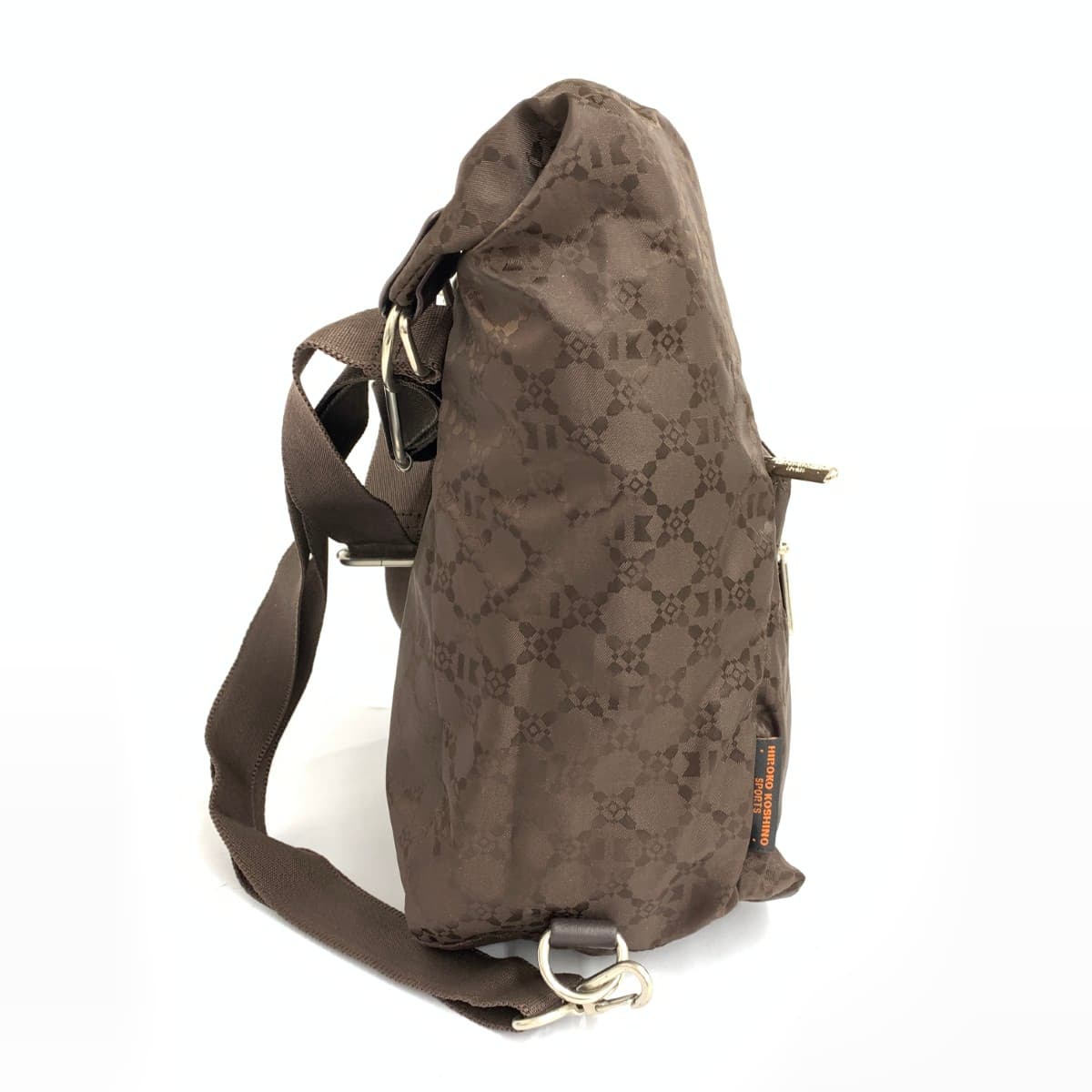 HIROKO KOSHINO Hiroko Koshino Hiroko Koshino Sports 2WAY Backpack Logo Nylon Brown Ladies 2