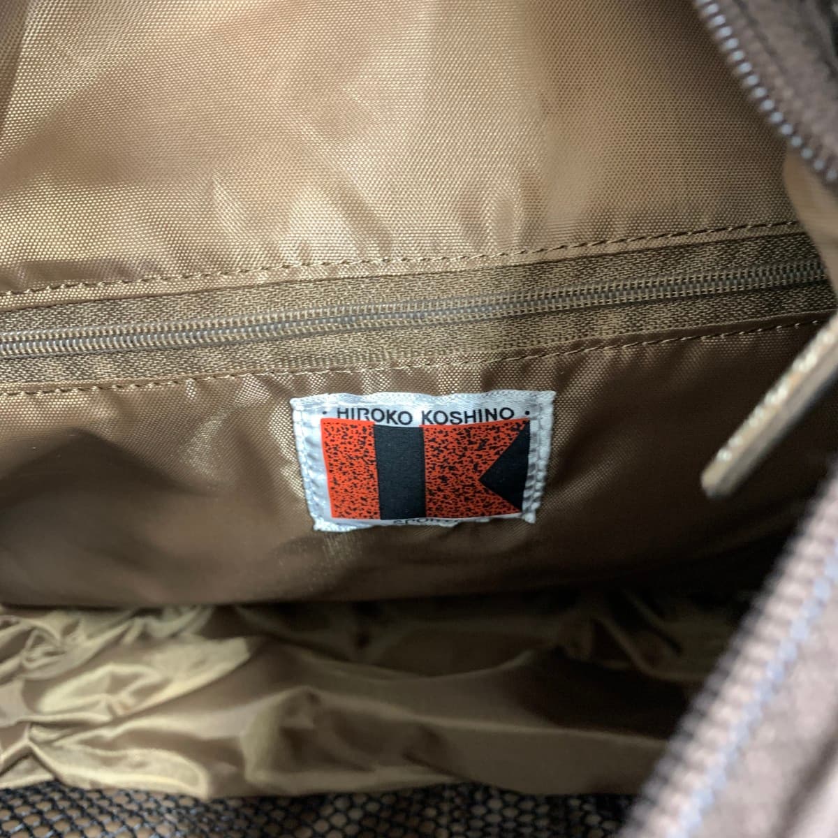 HIROKO KOSHINO Hiroko Koshino Hiroko Koshino Sports 2WAY Backpack Logo Nylon Brown Ladies 6