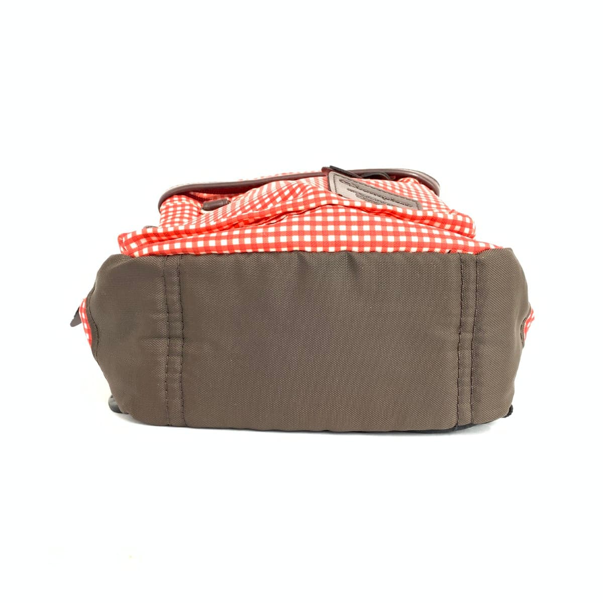 Champion body bag in good condition, check pattern, nylon, red, unisex 4