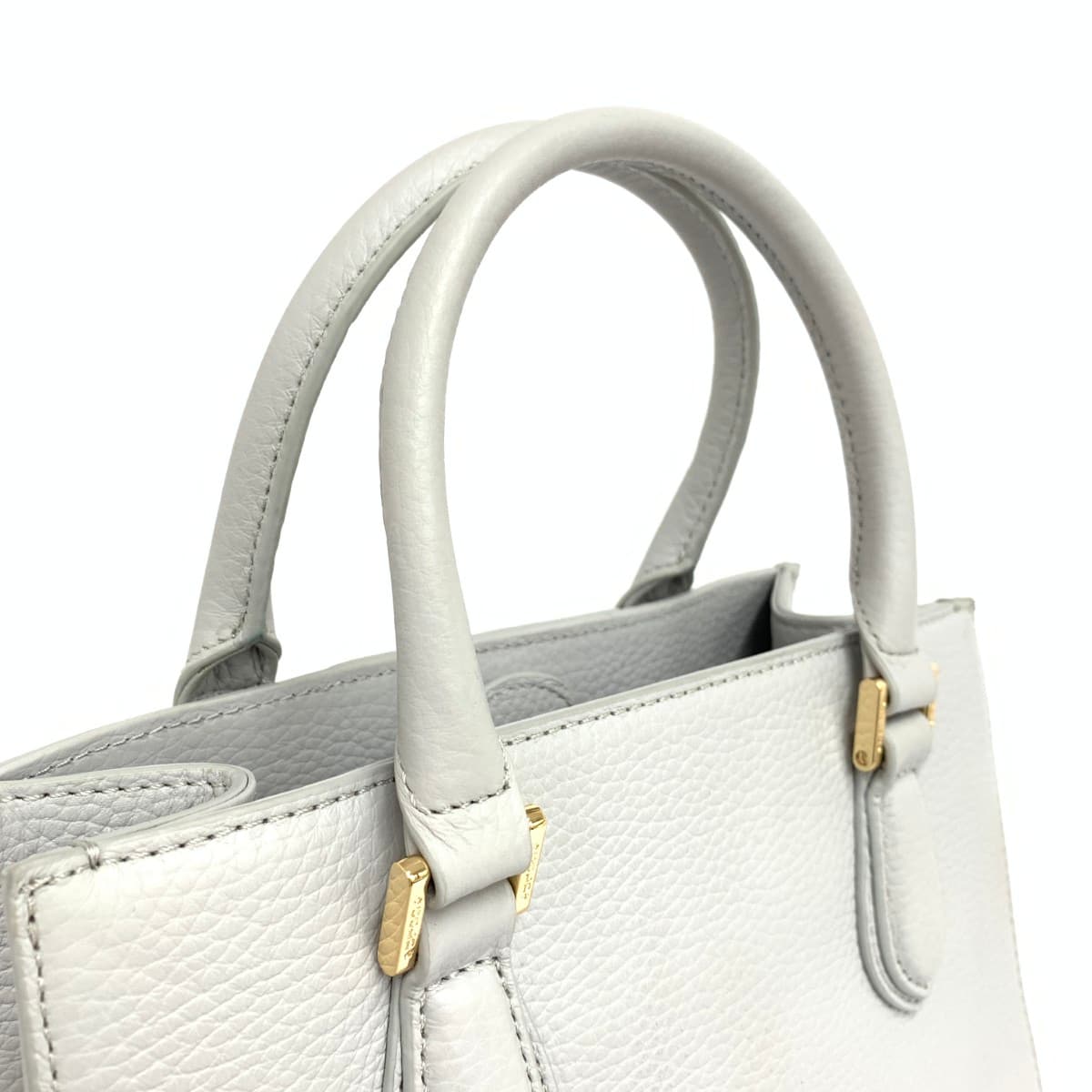 COCOCELUX GOLD 2WAY Tote Bag GOLD Heracles Mastrott Company Leather Pearl Gray 205DA0403 Gray 4