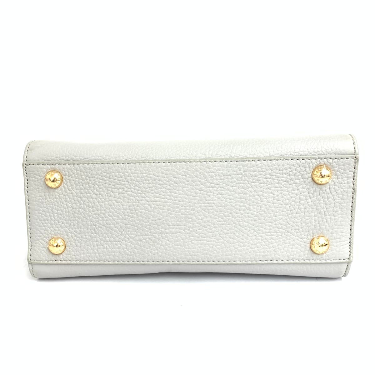 COCOCELUX GOLD 2WAY Tote Bag GOLD Heracles Mastrott Company Leather Pearl Gray 205DA0403 Gray 5