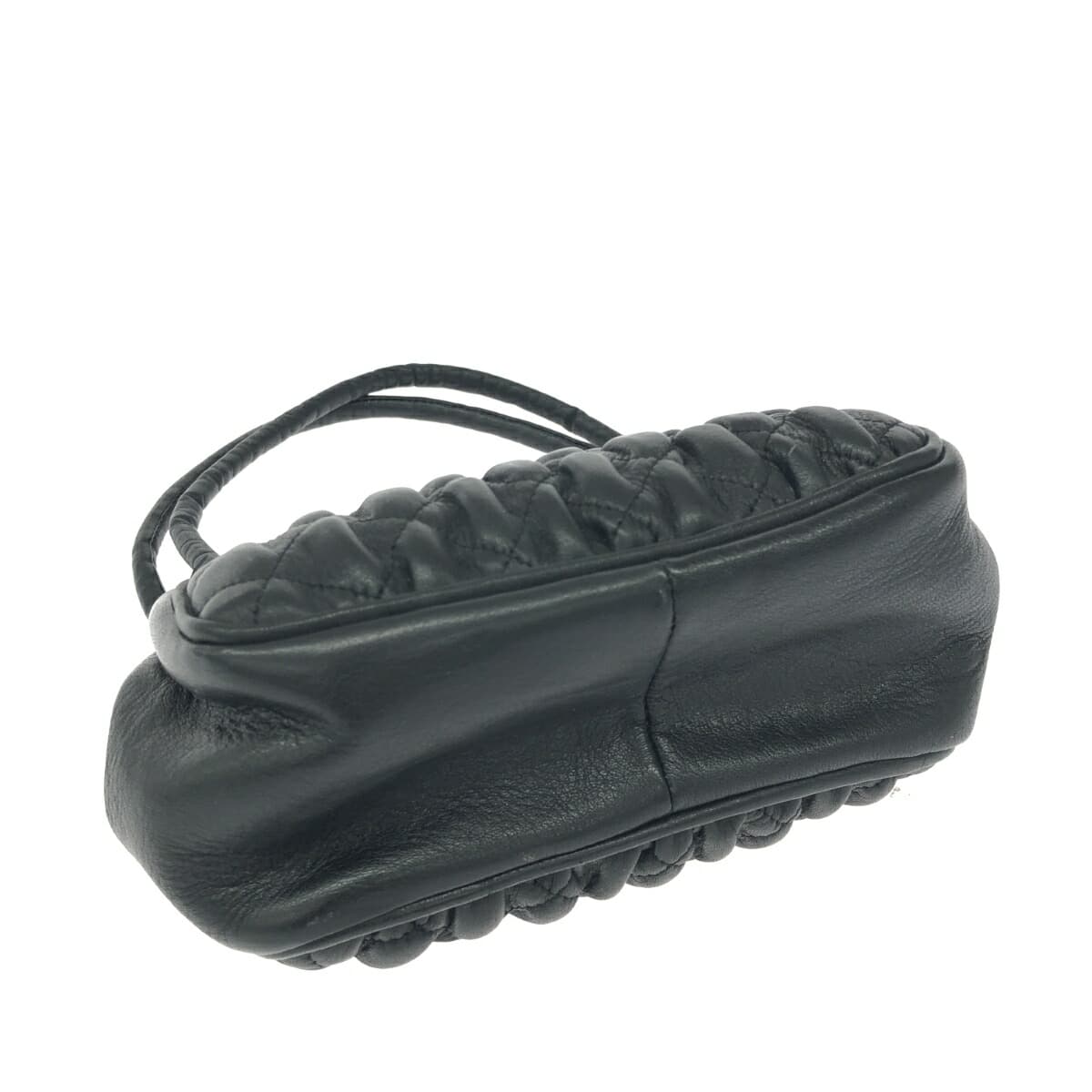 Handbag Mini Bag Frame Handbag Leather Black Women's 4