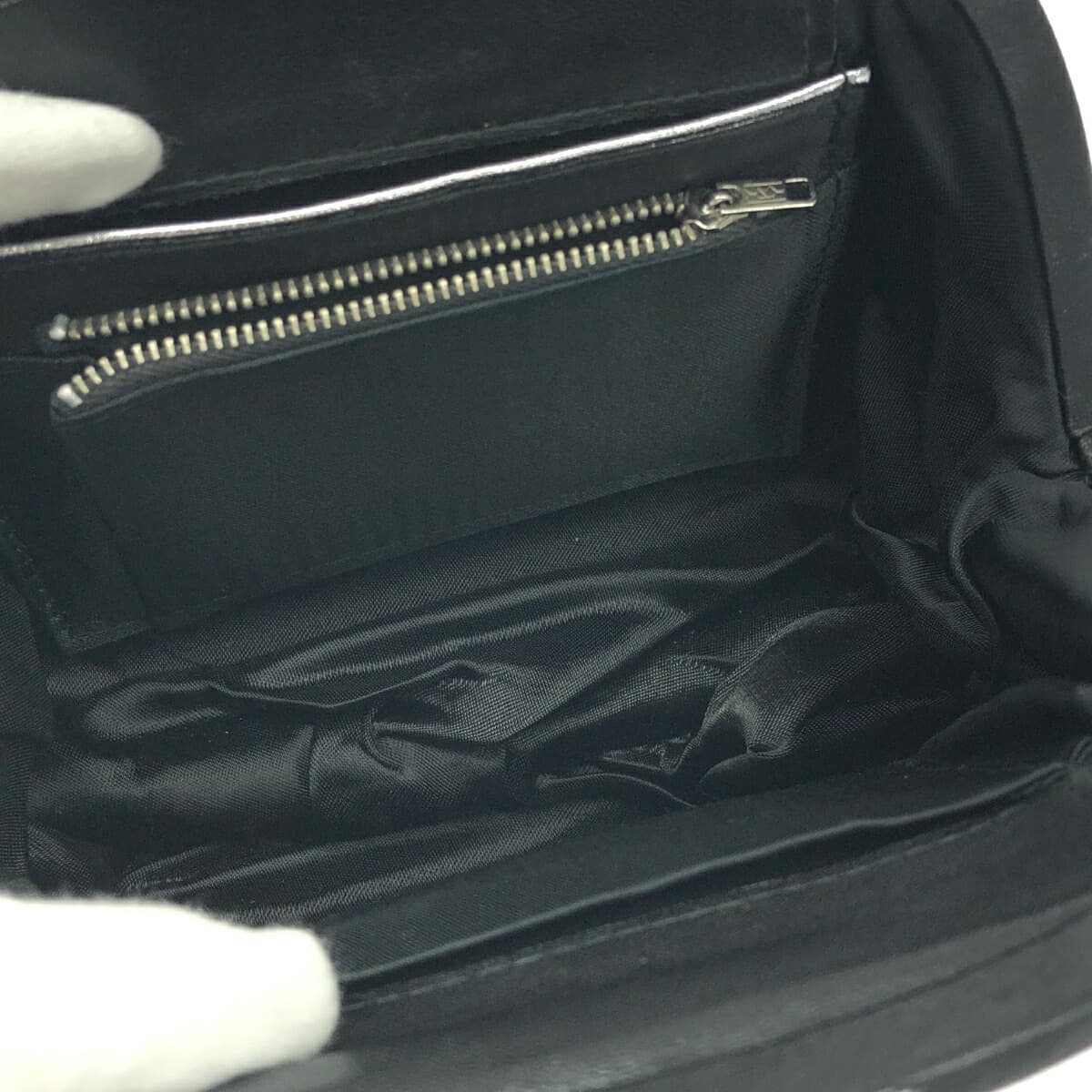 Handbag Mini Bag Frame Handbag Leather Black Women's 5