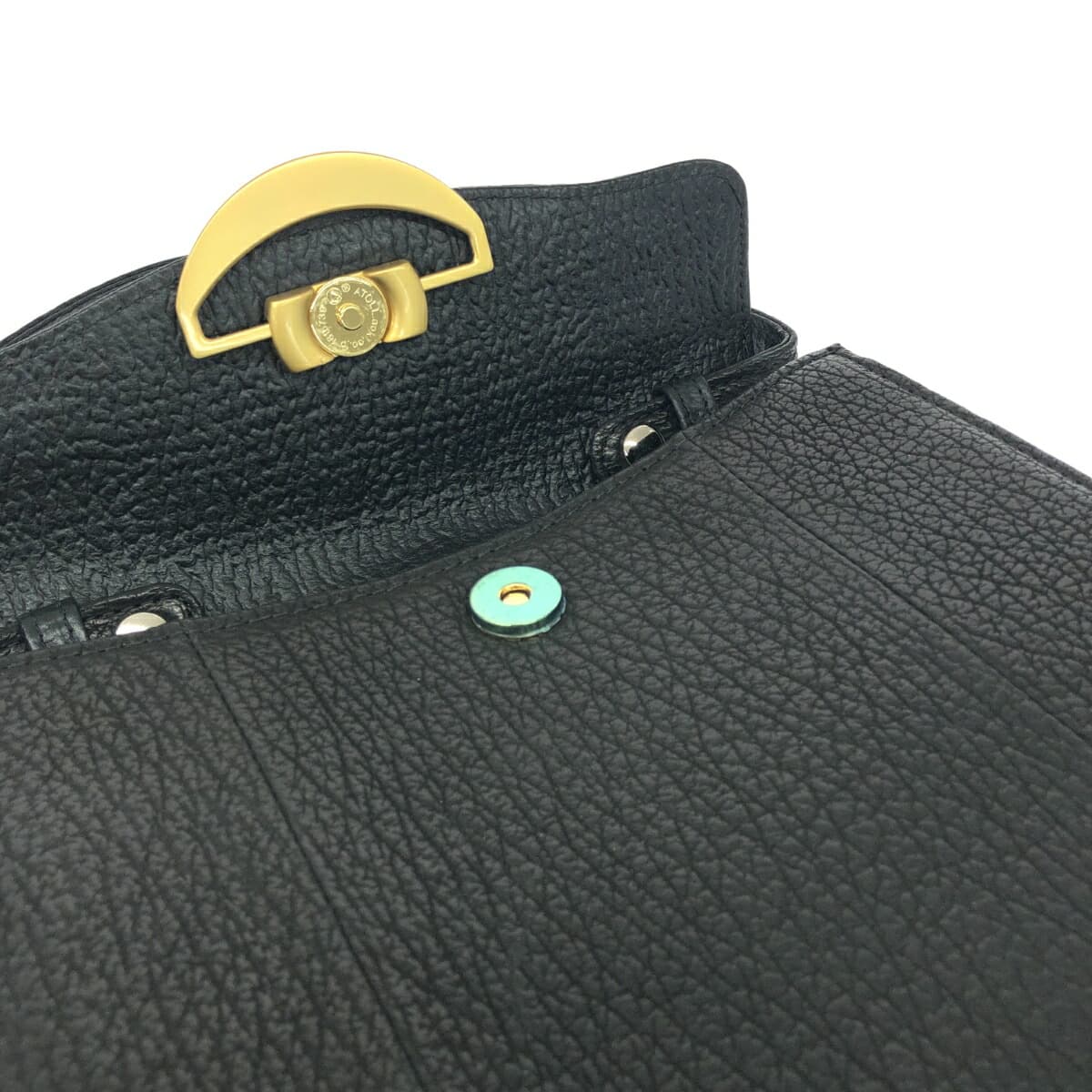 Sharkskin handbag in excellent condition, JRA certified, black, for ladies 4