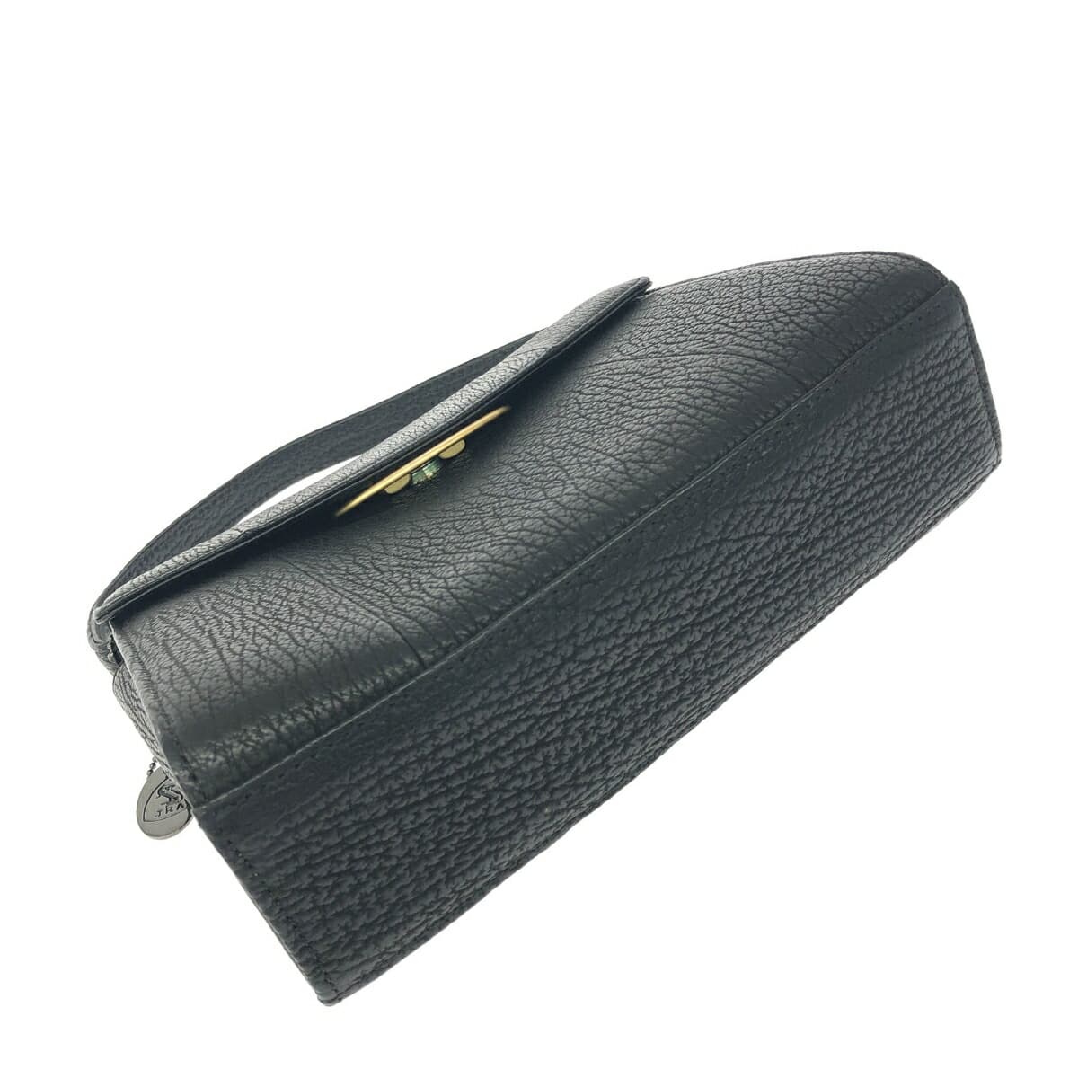 Sharkskin handbag in excellent condition, JRA certified, black, for ladies 5