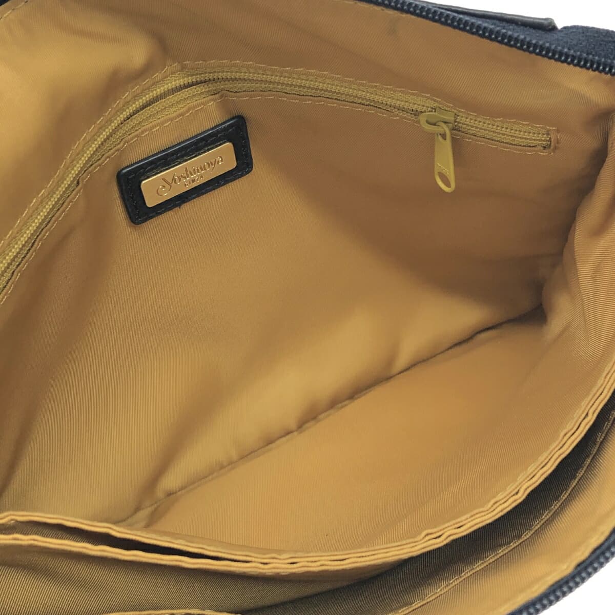 Ginza Yoshinoya One Shoulder Bag - Woven Handle / Leather - Navy - Women's 4