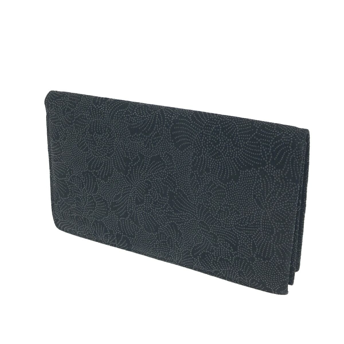 Takamatsu Inden Clutch Bag - Inden / Black Ground Deer Leather with Black Lacquer - Black for Women 3