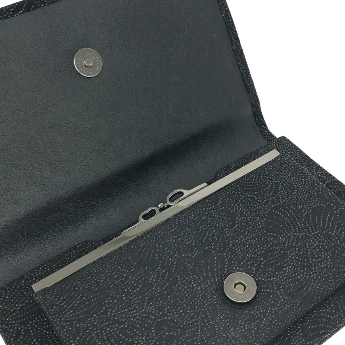 Takamatsu Inden Clutch Bag - Inden / Black Ground Deer Leather with Black Lacquer - Black for Women 4