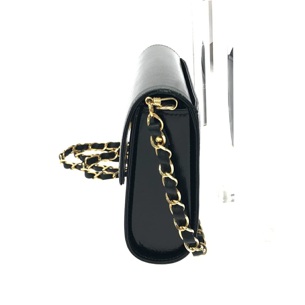 HANAE MORI Shoulder Bag HM Logo / Leather Black Ladies 2