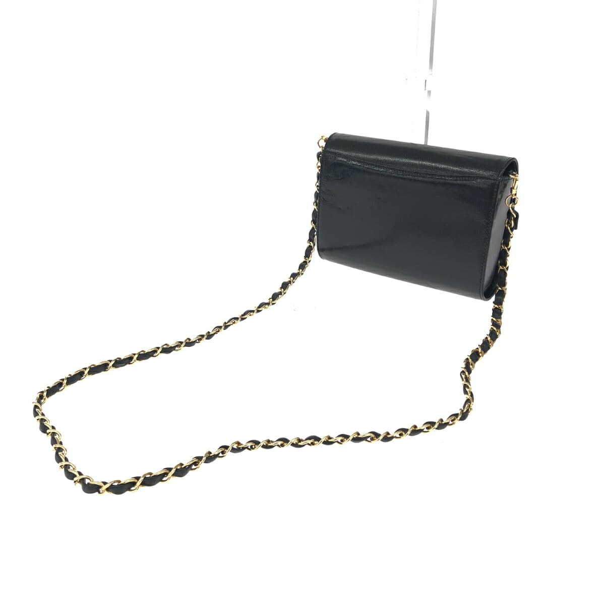 HANAE MORI Shoulder Bag HM Logo / Leather Black Ladies 3