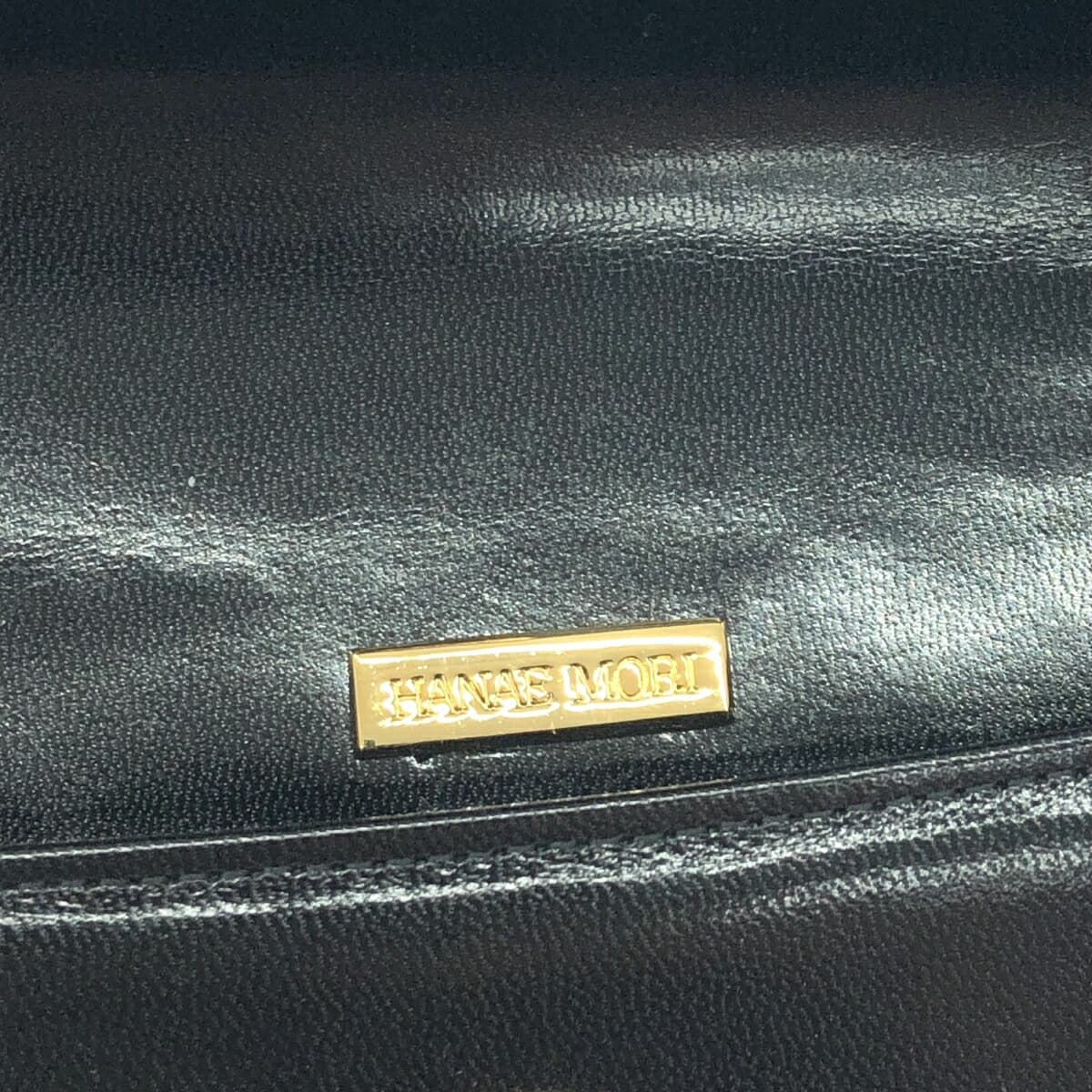 HANAE MORI Shoulder Bag HM Logo / Leather Black Ladies 7