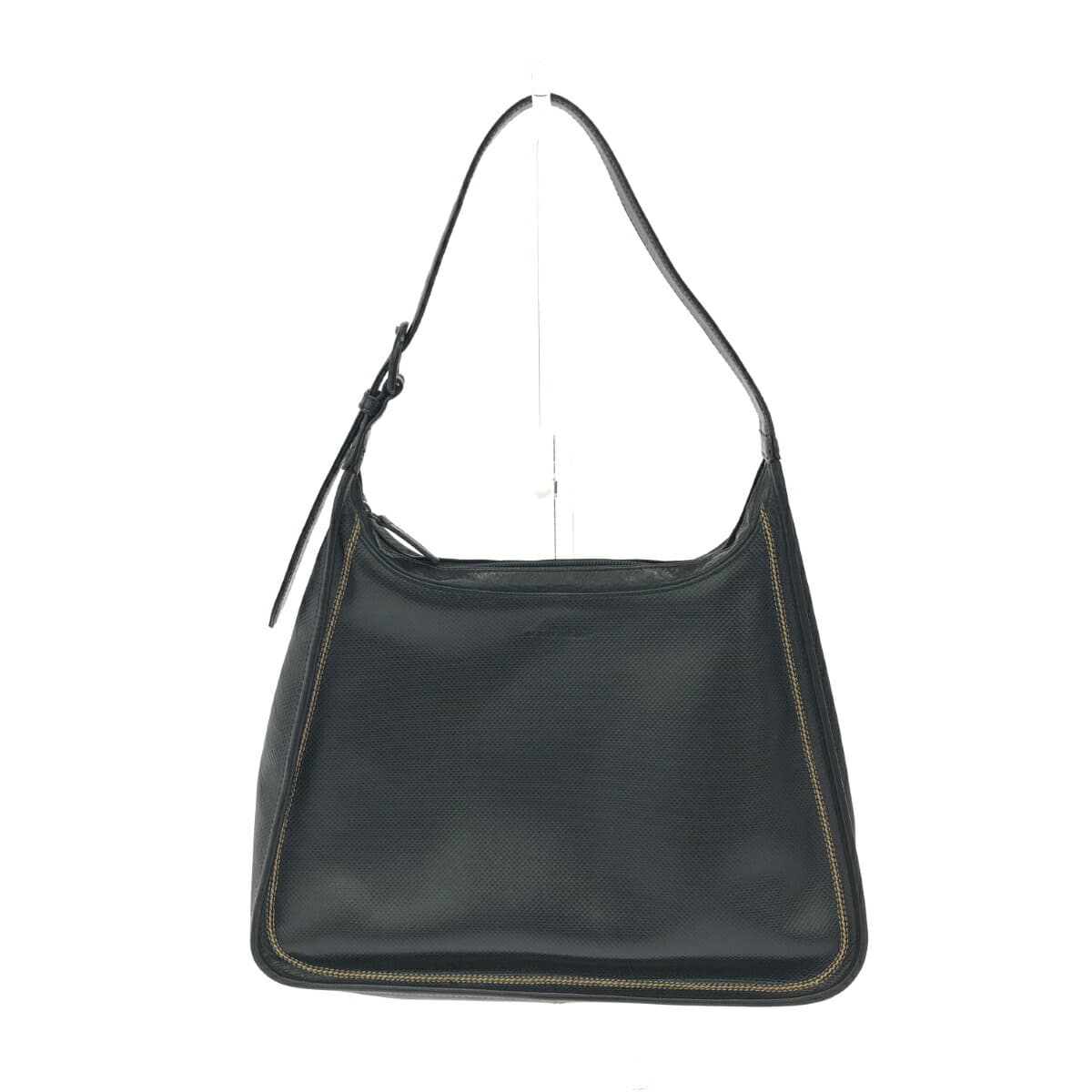 Marie Claire one-shoulder bag, good condition, logo/embossed leather, black, ladies