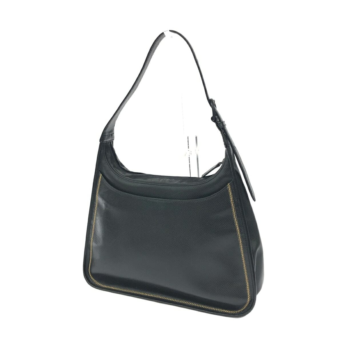 Marie Claire one-shoulder bag, good condition, logo/embossed leather, black, ladies 3