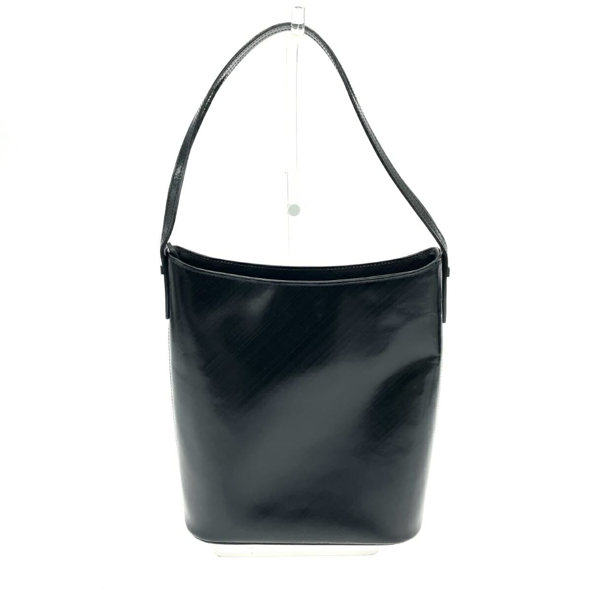 Yukiko Hanai One Shoulder Bag Leather Black Women's