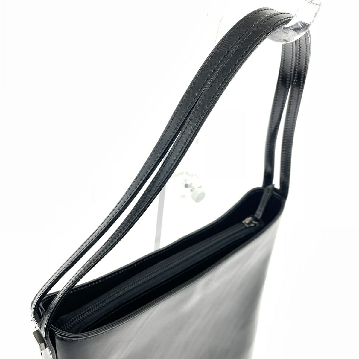 Yukiko Hanai One Shoulder Bag Leather Black Women's 4