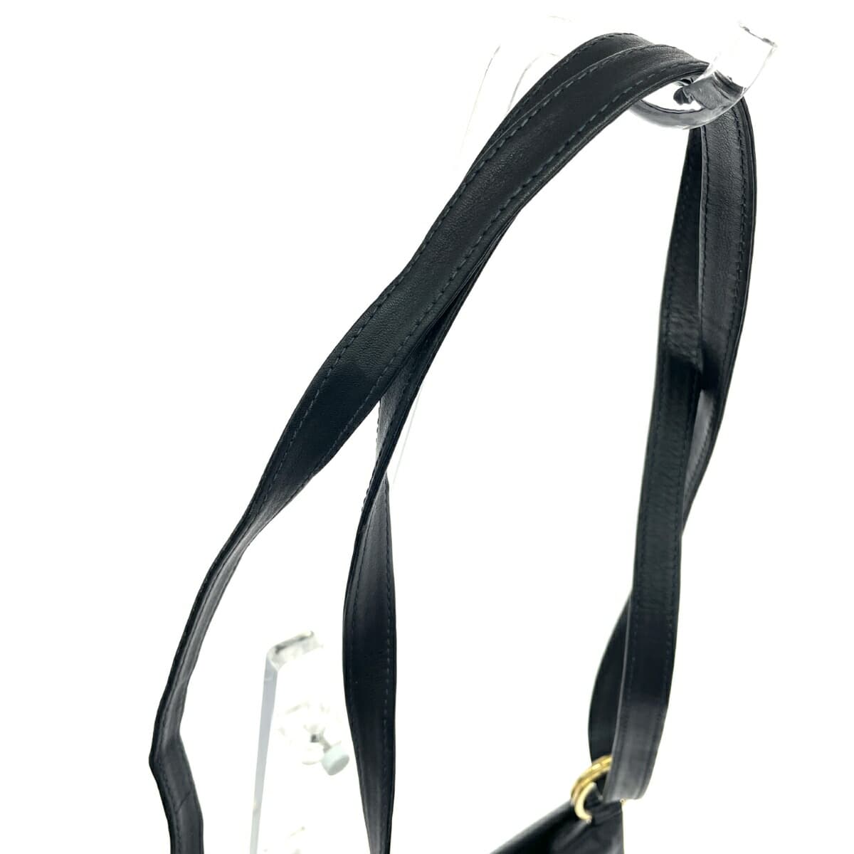 Paloma Picaso Shoulder Tote Bag Logo Leather Black Ladies 4