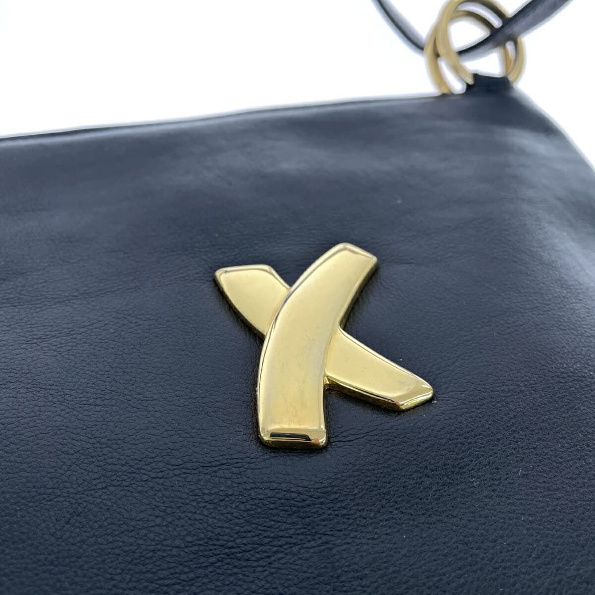 Paloma Picaso Shoulder Tote Bag Logo Leather Black Ladies 6