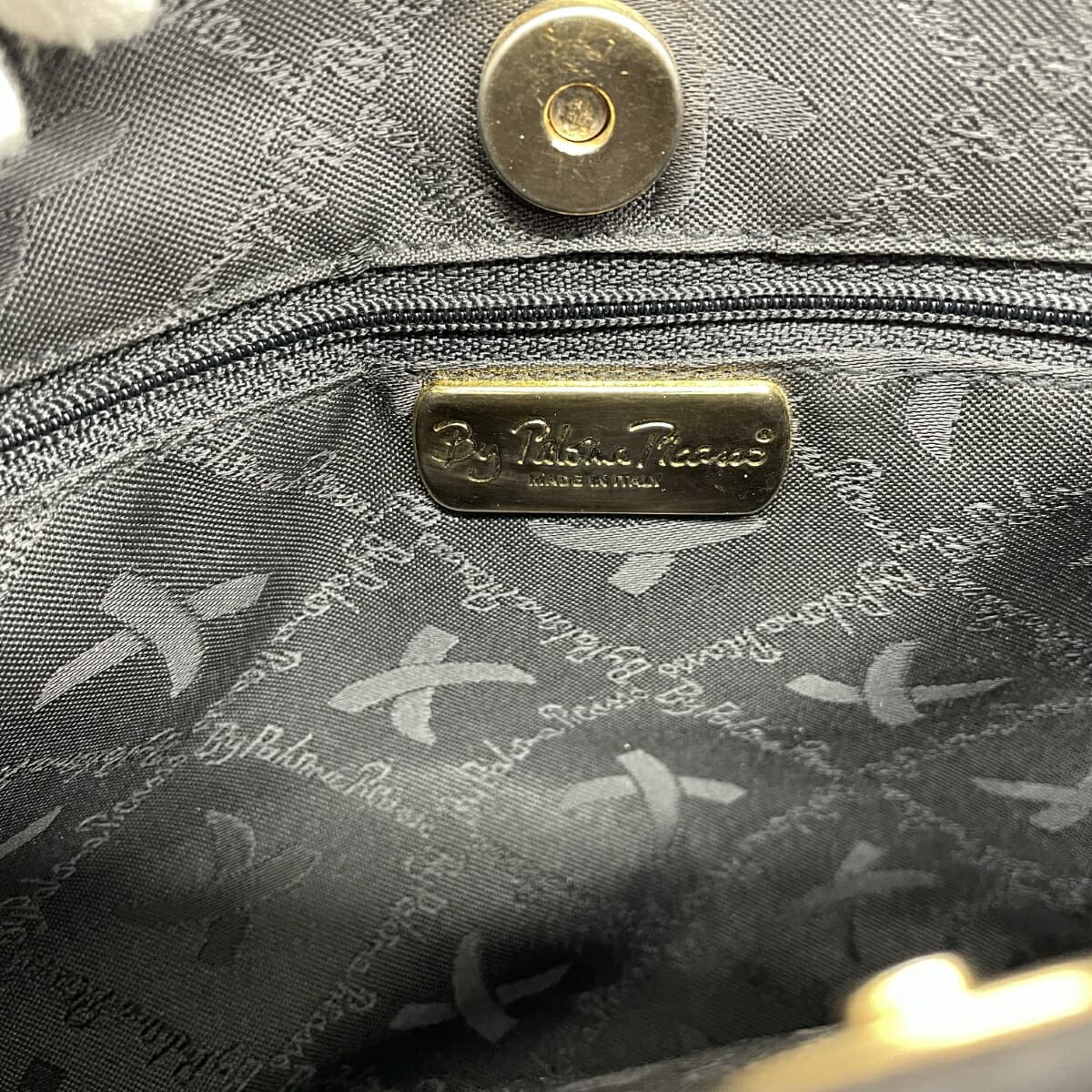 Paloma Picaso Shoulder Tote Bag Logo Leather Black Ladies 7