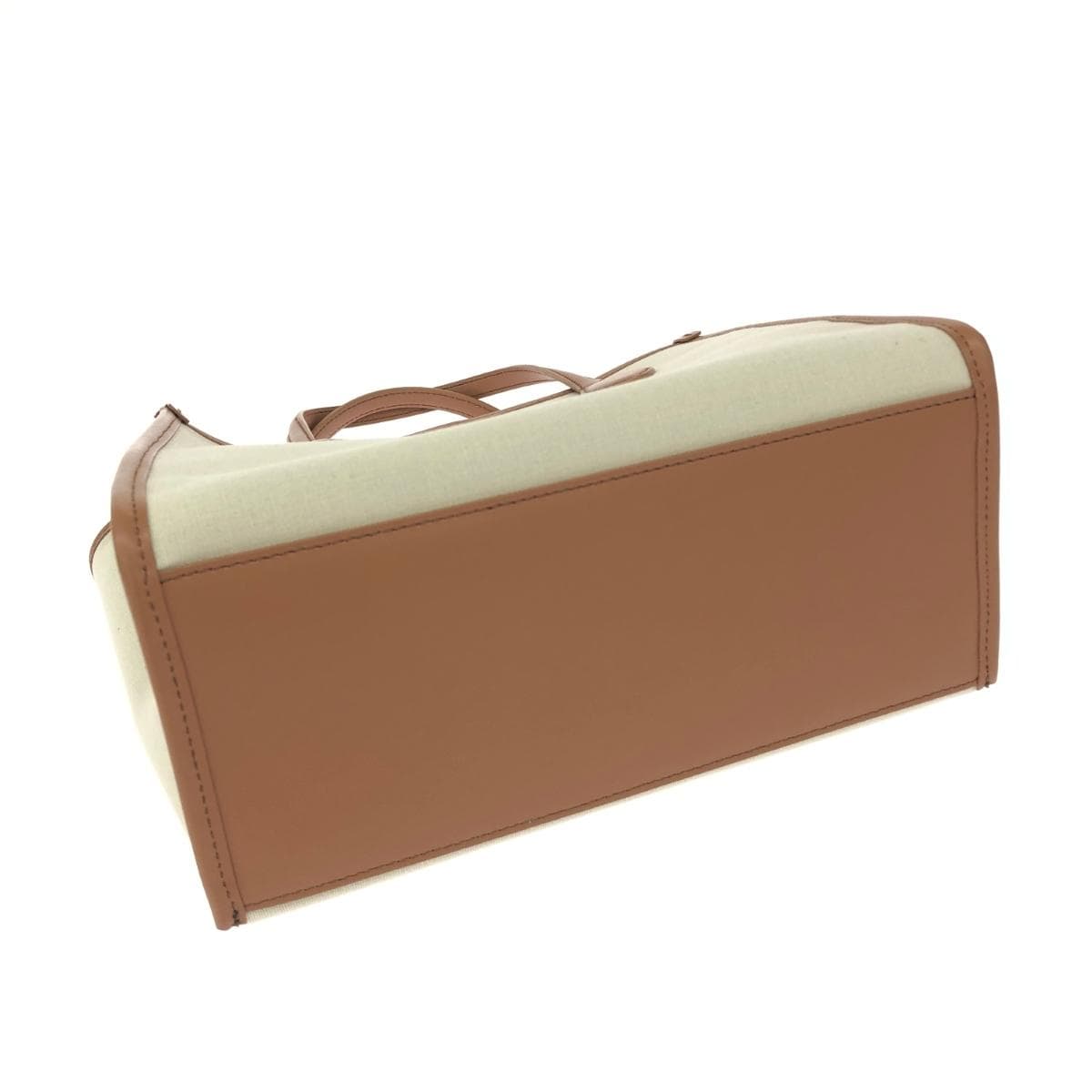 FURLA 2WAY Bag in Excellent Condition TONI BRANDY/MAGO NAGASAKA/Canvas Brown/Beige for Women 4