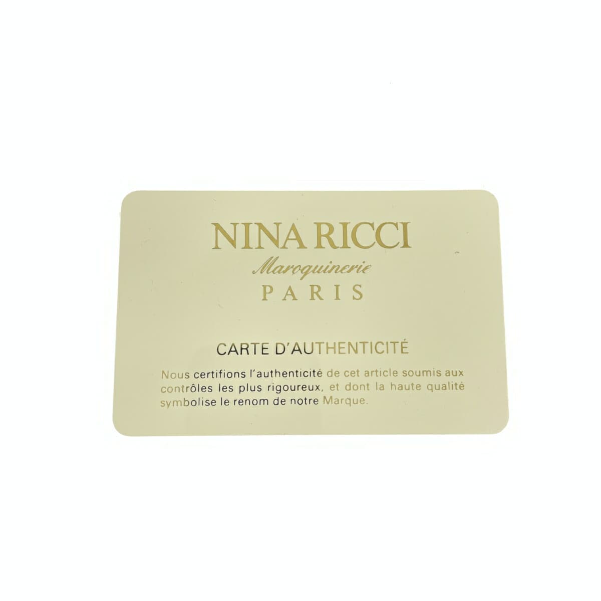 NINA RICCI Nina Ricci Chain Mini Shoulder Bag NR Logo Ribbon PVC Black Women's 10