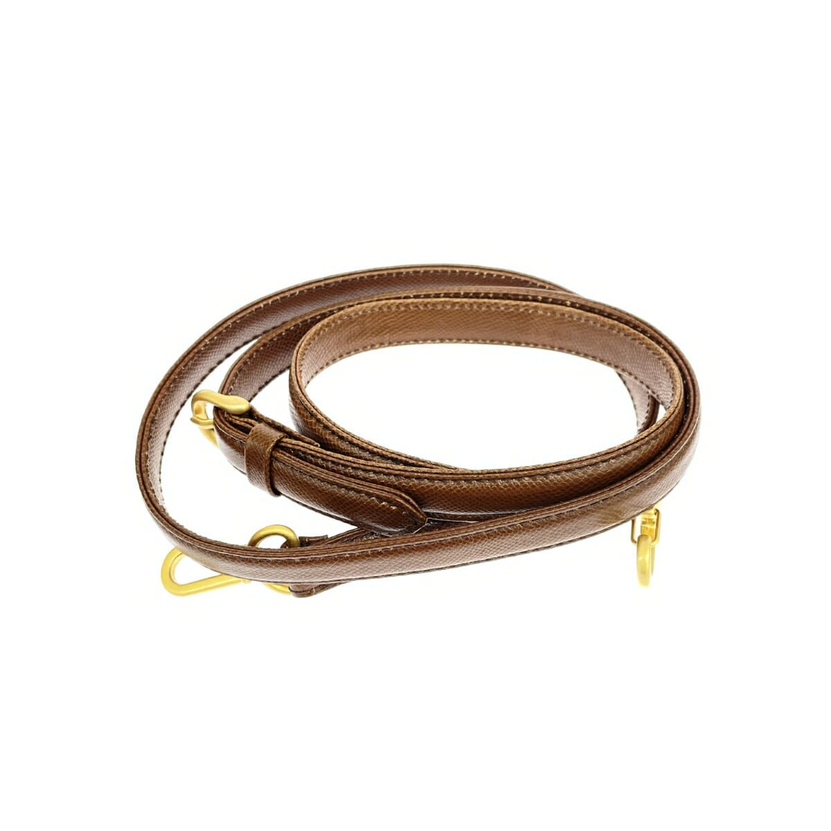 Emanuel Ungaro 2WAY Handbag Bamboo Tassel Logo Embossed Leather Brown Ladies 10