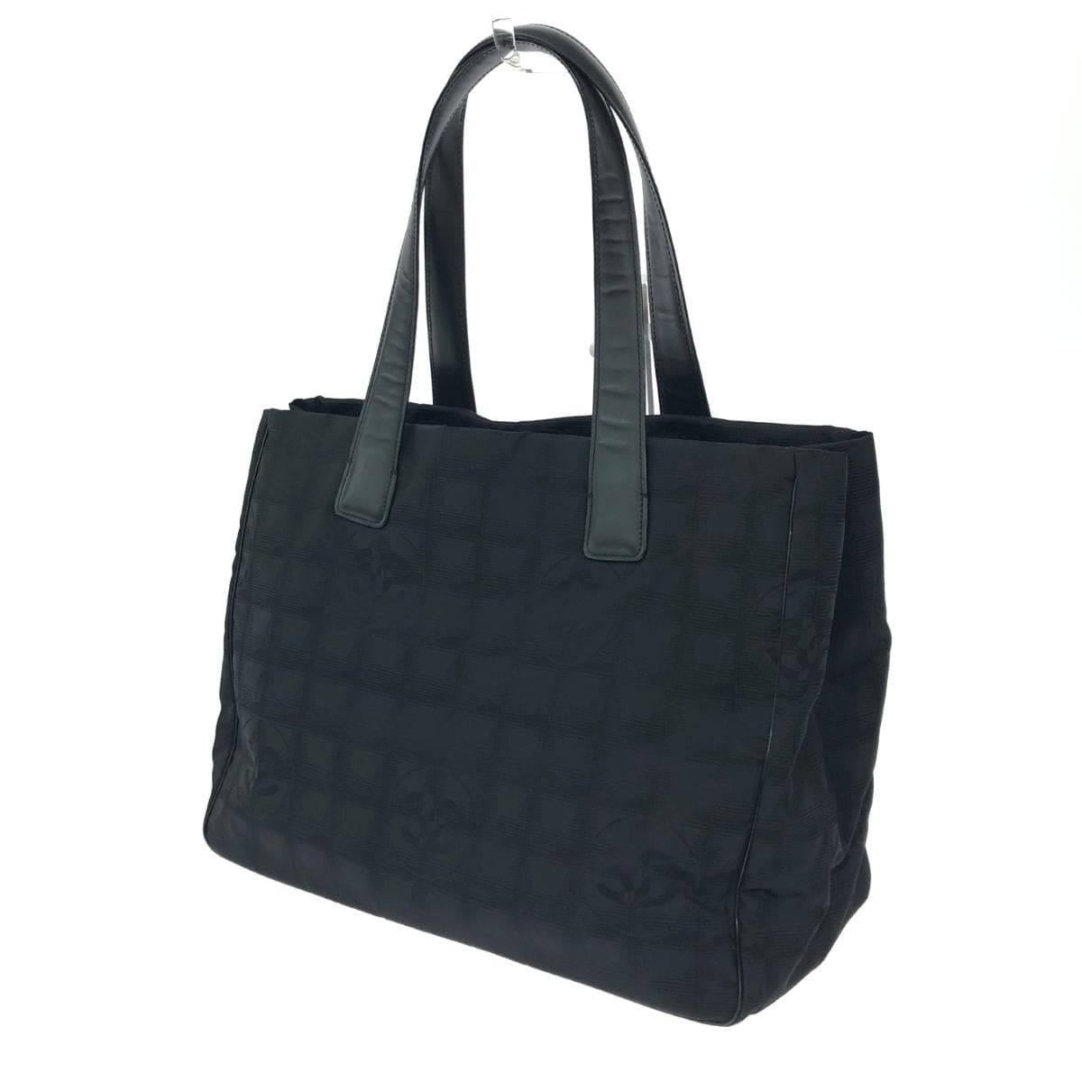 CHANEL Tote Bag MM Good Condition Neutral Travel Line/Nylon/Black A15991 Black Ladies 3