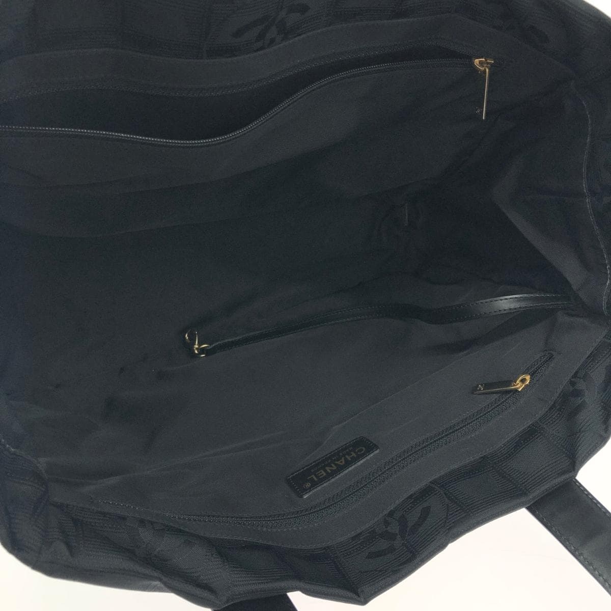 CHANEL Tote Bag MM Good Condition Neutral Travel Line/Nylon/Black A15991 Black Ladies 5