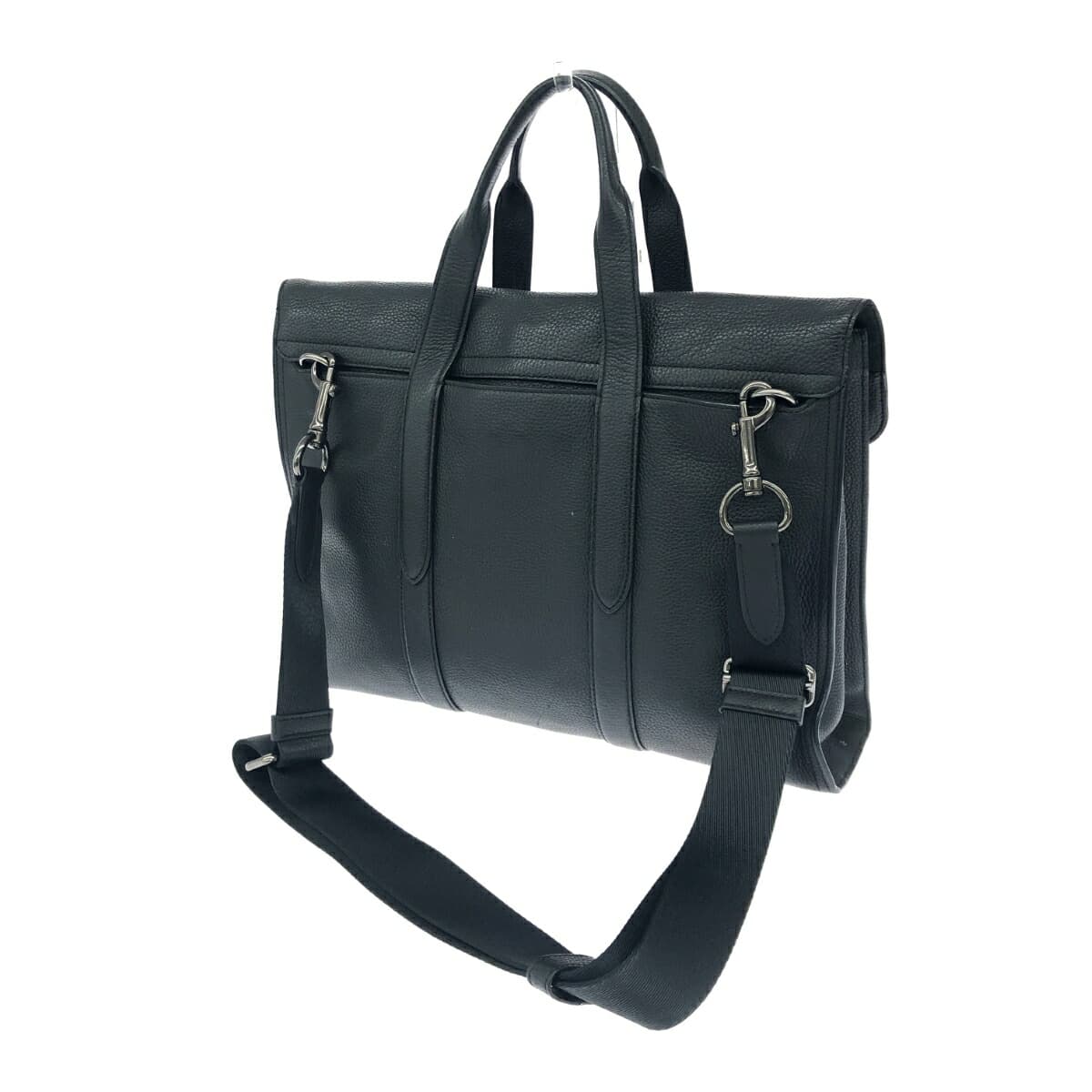 COACH 2WAY Bag Leather 58097 Black Men's 3