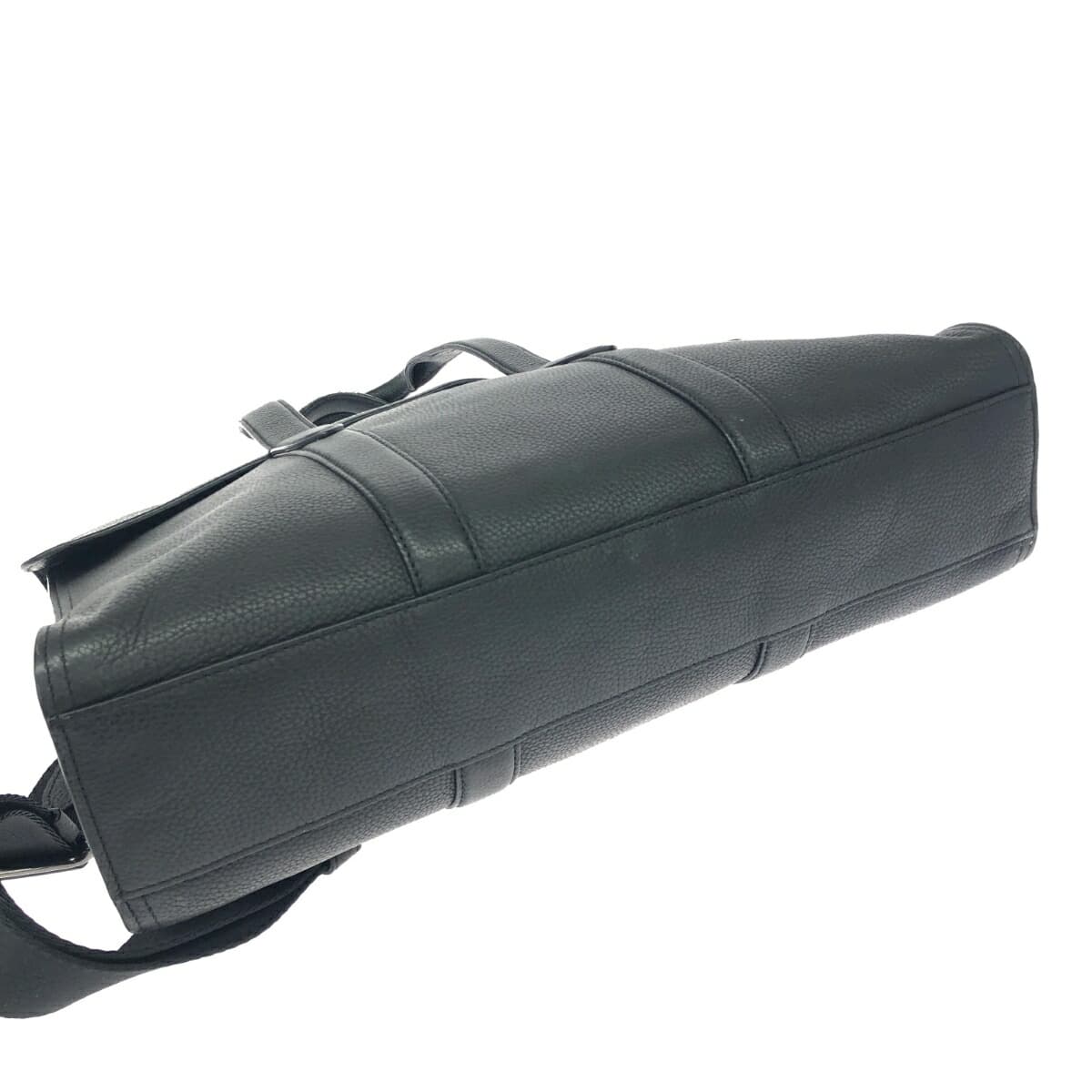 COACH 2WAY Bag Leather 58097 Black Men's 4