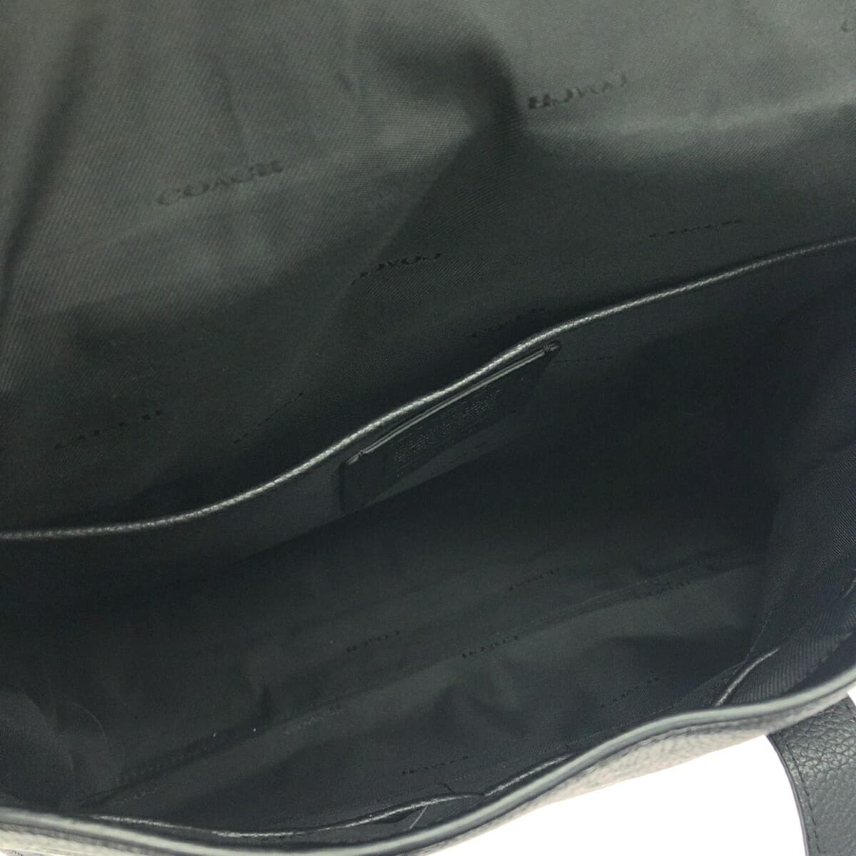 COACH 2WAY Bag Leather 58097 Black Men's 6