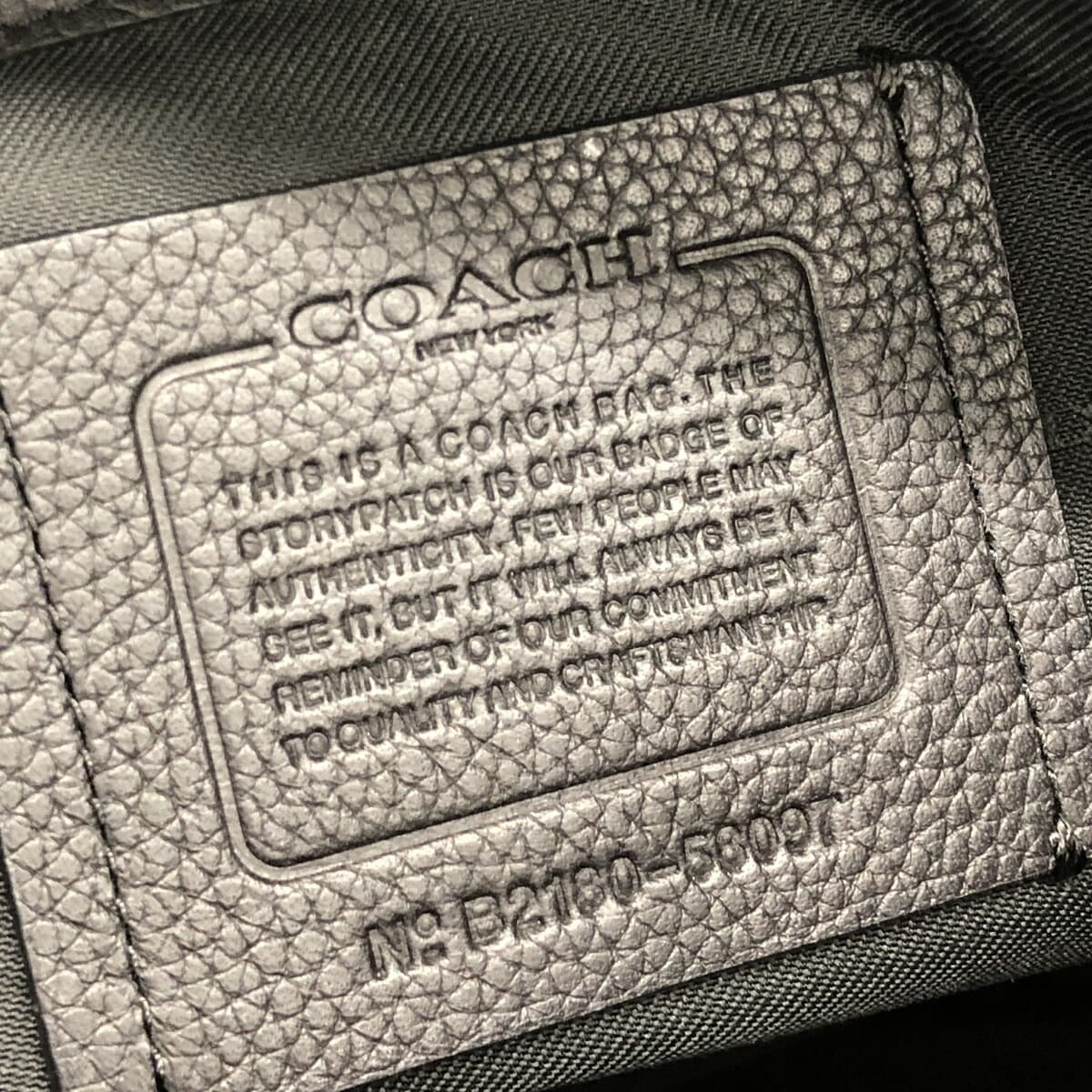 COACH 2WAY Bag Leather 58097 Black Men's 7