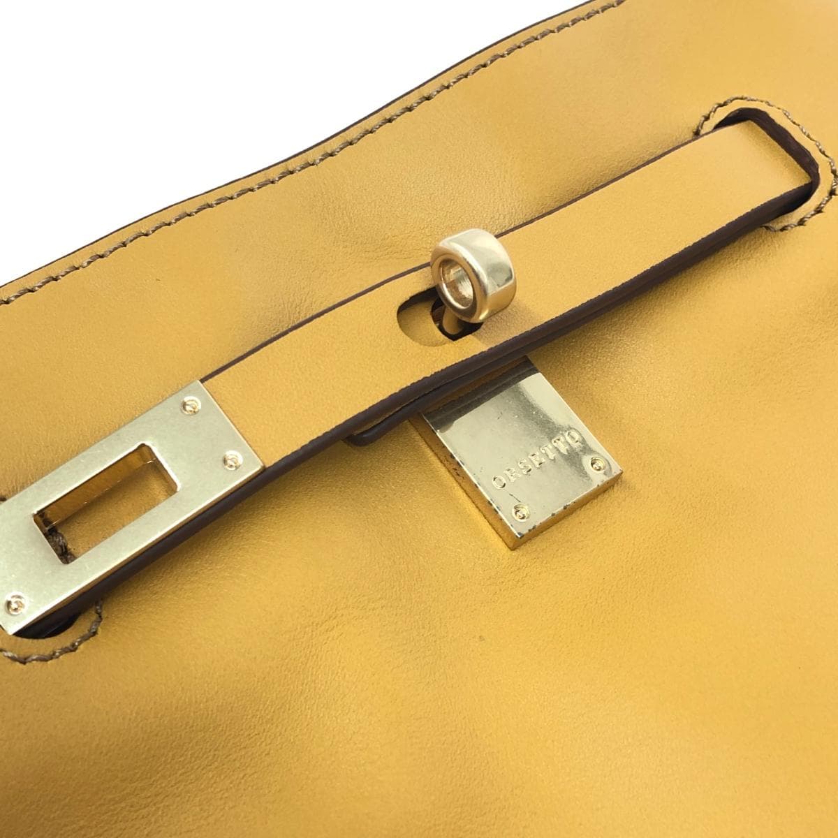 ORSETTO Orsetto Shoulder Bag Good Condition Leather Beige Women's 5