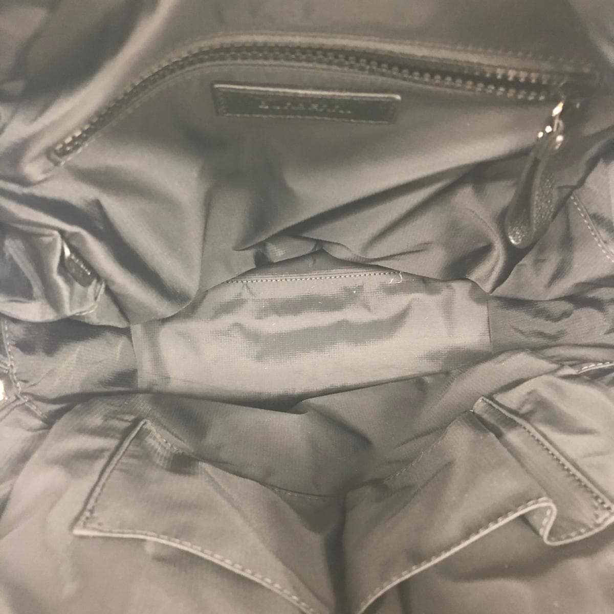 BURBERRY LONDON Backpack in excellent condition, logo print/nylon 8041235, black, unisex 4