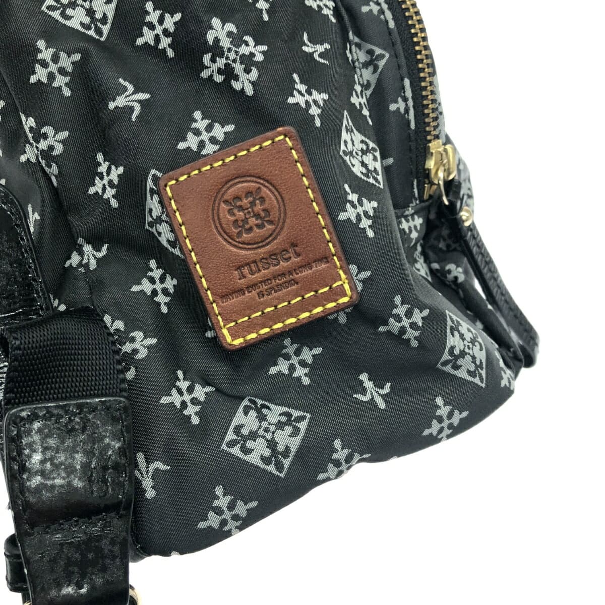 Russet Rassit Backpack Monogram/Nylon Gray Ladies 7