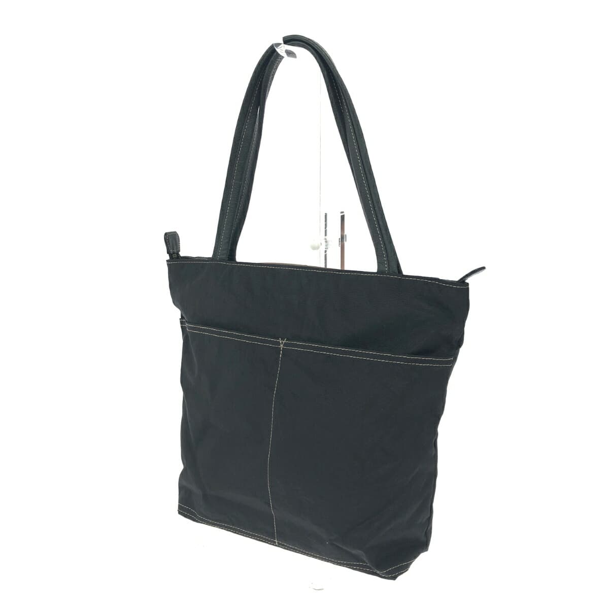 IBIZA Ibiza Tote Bag Nylon × Leather Black Women's 3