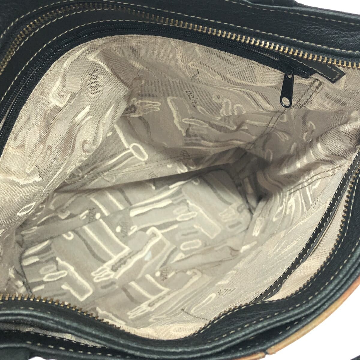 IBIZA Ibiza Tote Bag Nylon × Leather Black Women's 5