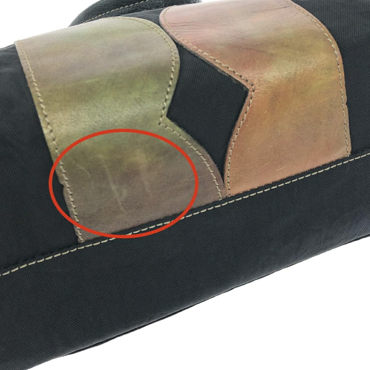 IBIZA Ibiza Tote Bag Nylon × Leather Black Women's 7