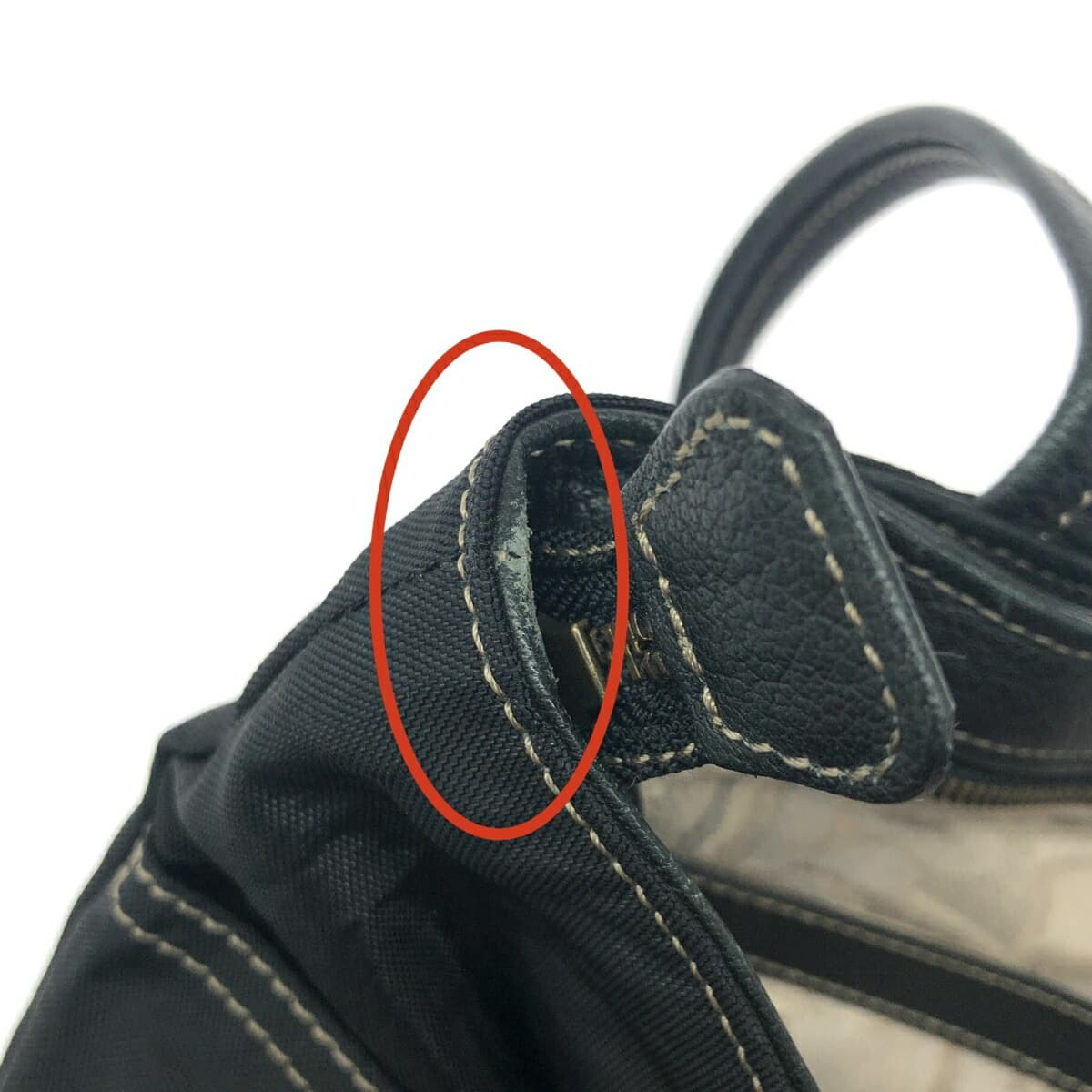 IBIZA Ibiza Tote Bag Nylon × Leather Black Women's 9