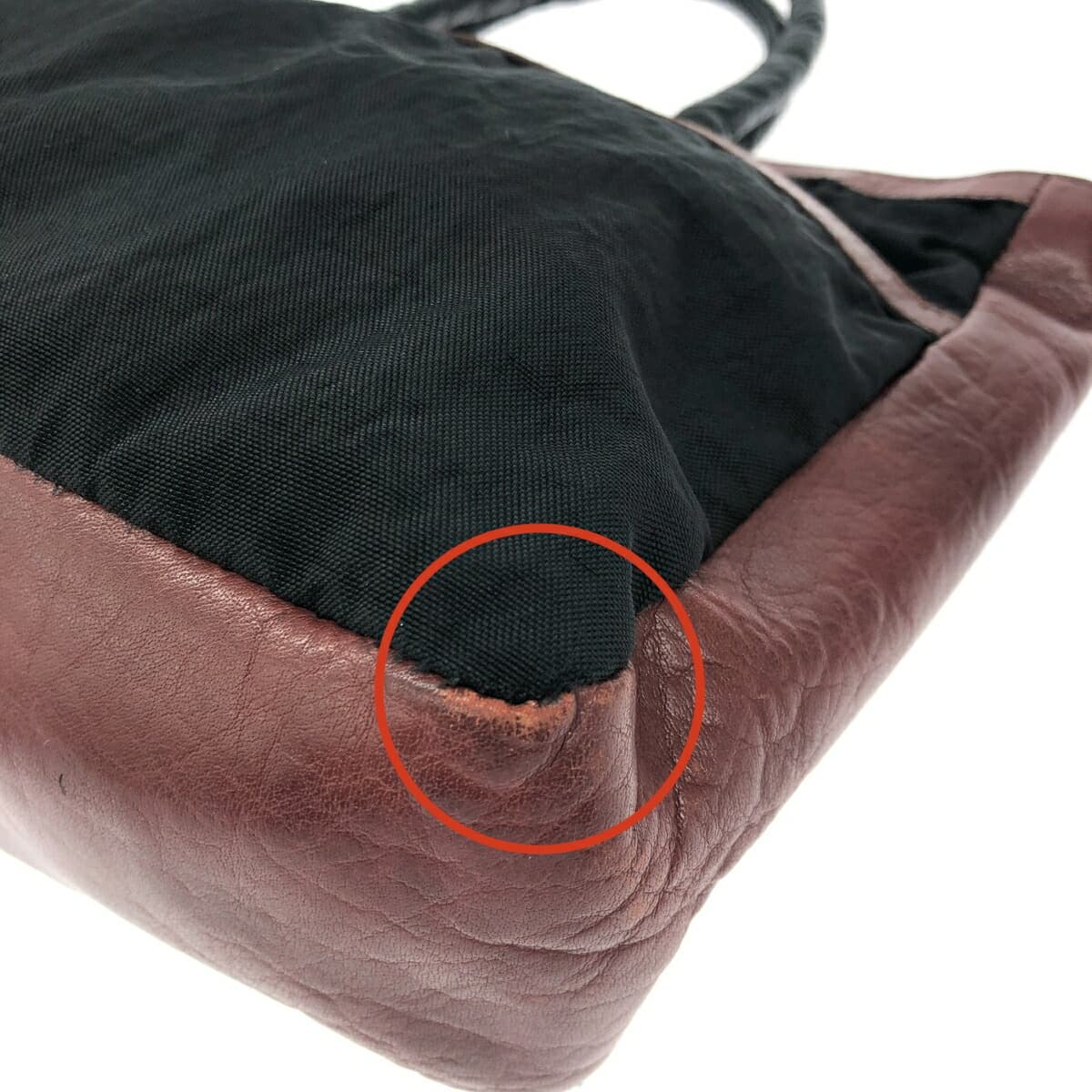 IBIZA Ibiza Tote Bag Nylon × Leather Black Women's 10