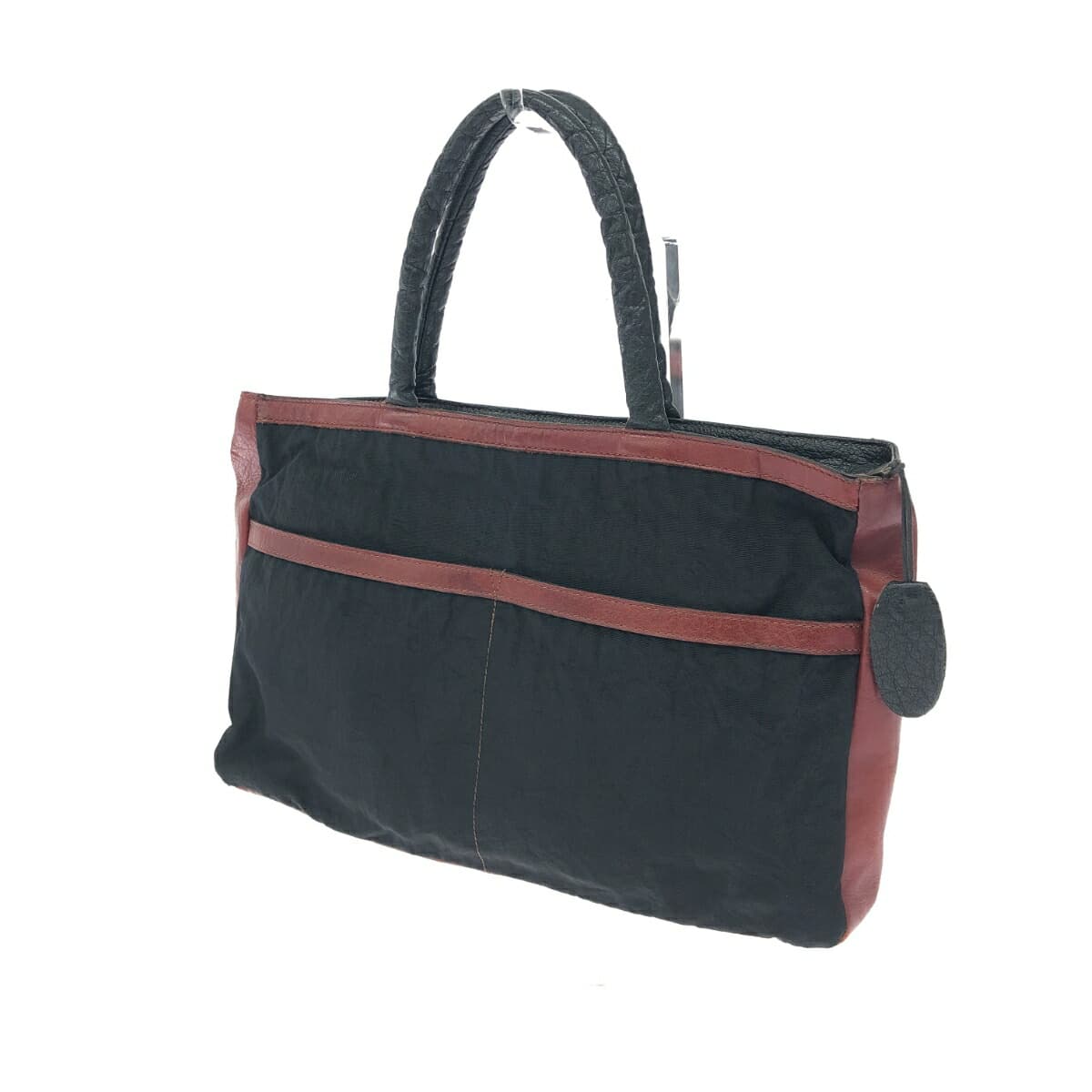 IBIZA Ibiza Tote Bag Nylon × Leather Black Women's 3