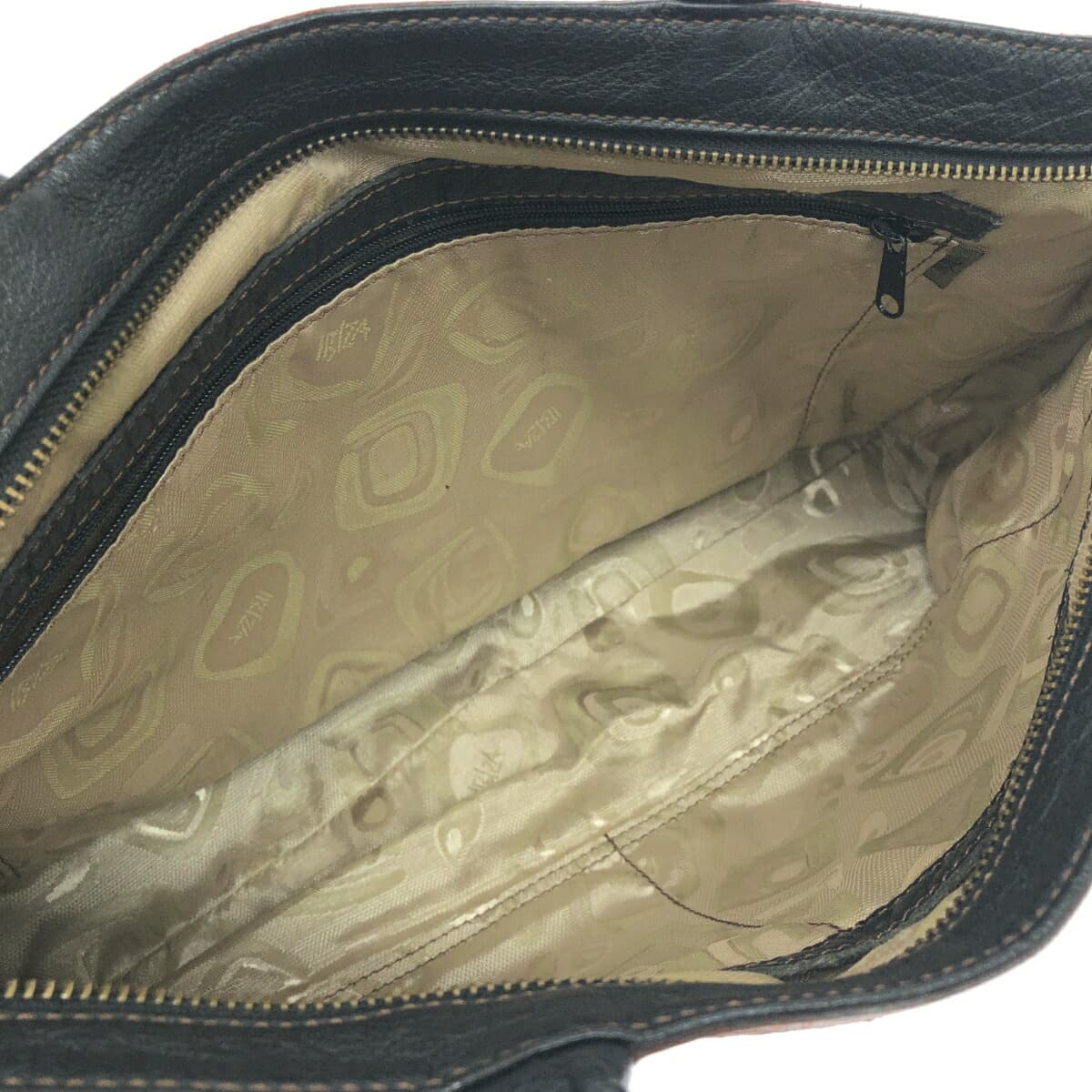 IBIZA Ibiza Tote Bag Nylon × Leather Black Women's 5