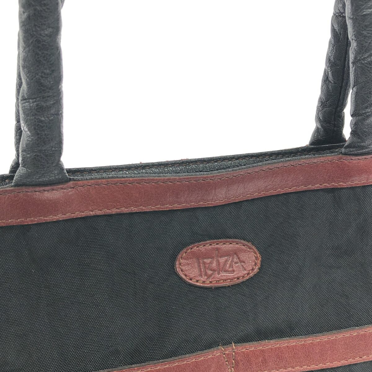 IBIZA Ibiza Tote Bag Nylon × Leather Black Women's 7