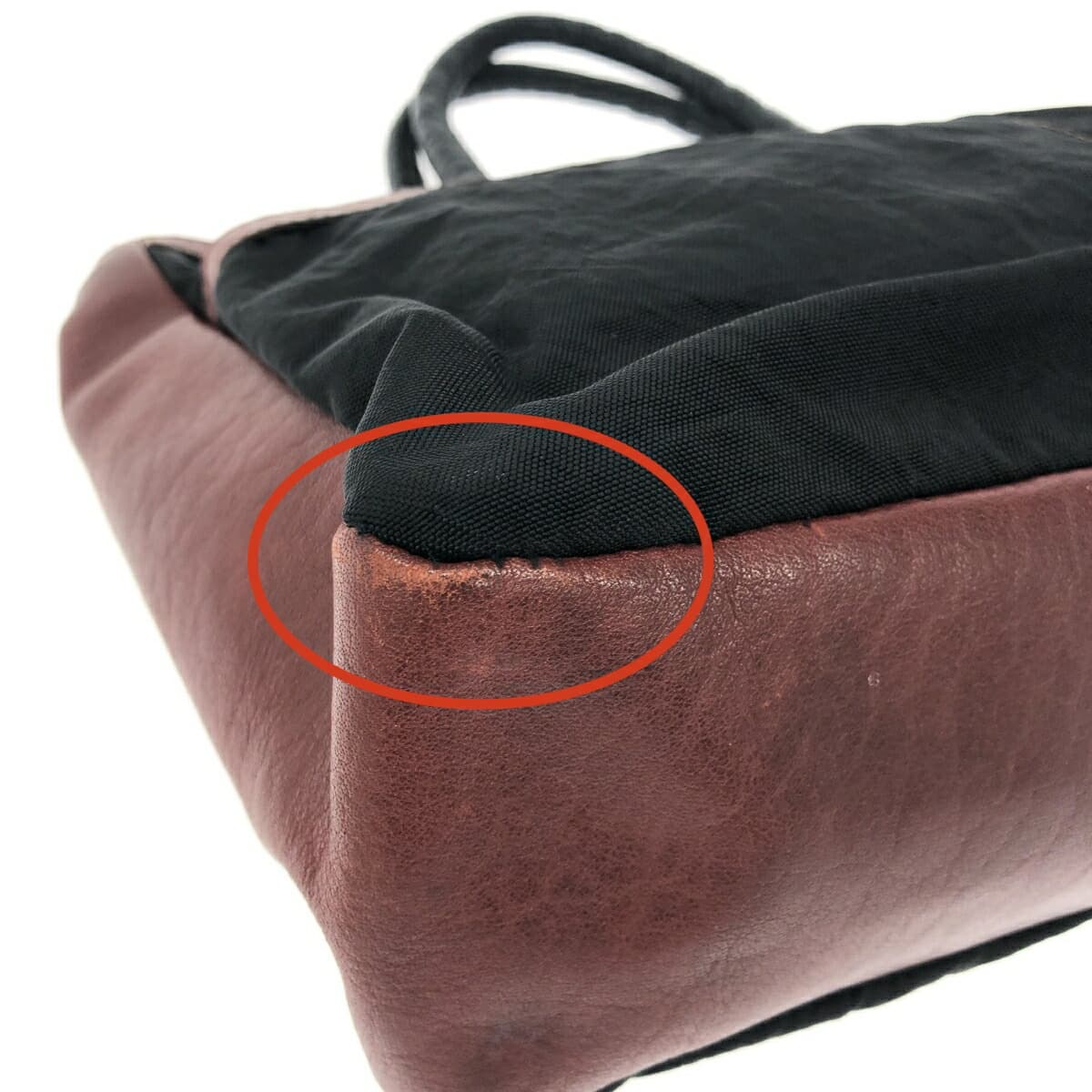 IBIZA Ibiza Tote Bag Nylon × Leather Black Women's 9