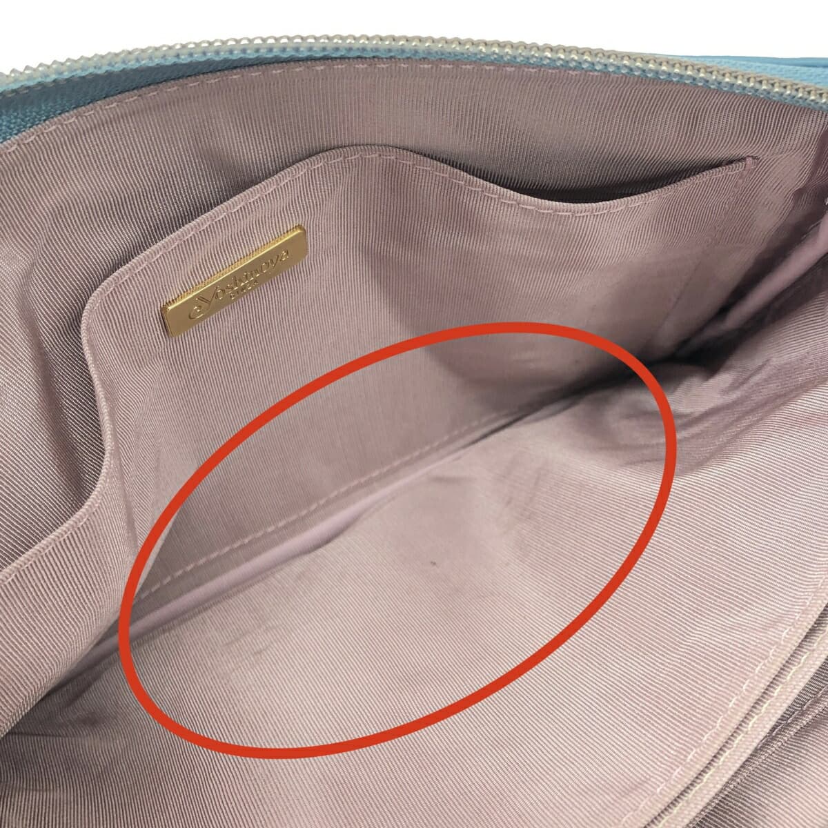 Ginza Yoshinoya Mini Shoulder Bag/Pochette Leather/Sax 60515 Blue Women's 7